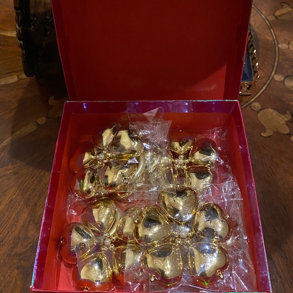 ❤️ Set of 6 unique handmade heart shaped beaded napkin holders napkin rings - Picture 3 of 8